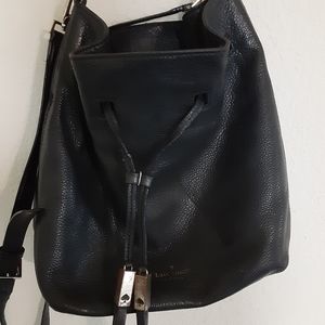 Kate Spade distressed leather drawstring bag